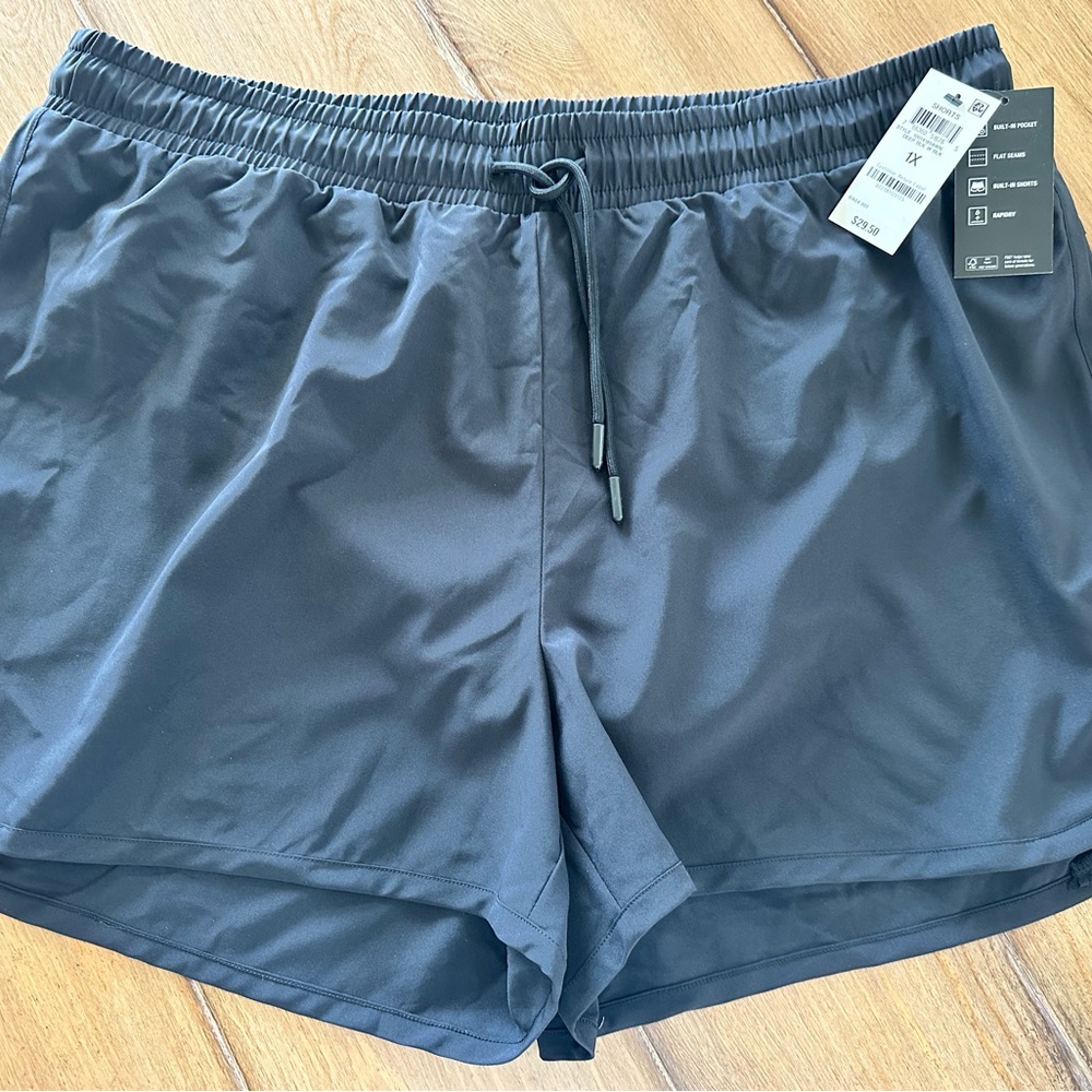 Ideology Black Athletic Shorts Lightweight Performance